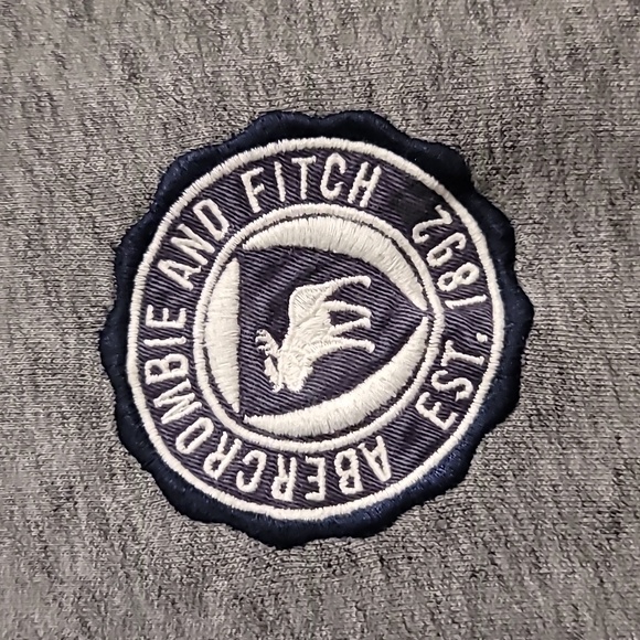 Abercrombie Kids Hoodie Boys 9/10 Gray Long Sleeve Spell-Out Logo Outdoors Comfy - Picture 6 of 9